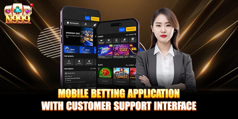 Mobile Betting Application With Customer Support Interface
