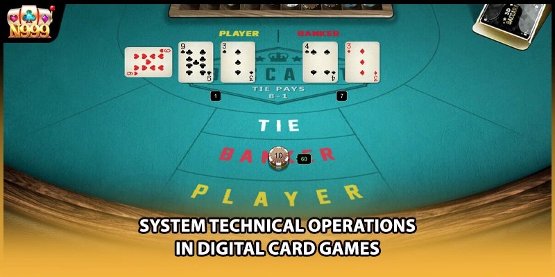 System technical operations in digital card games