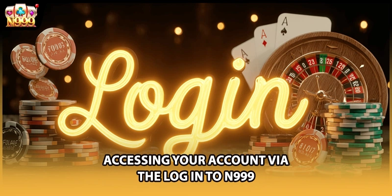 Accessing your account via the log in to N999