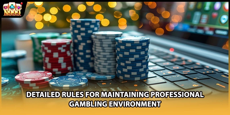 Detailed rules for maintaining professional gambling environment