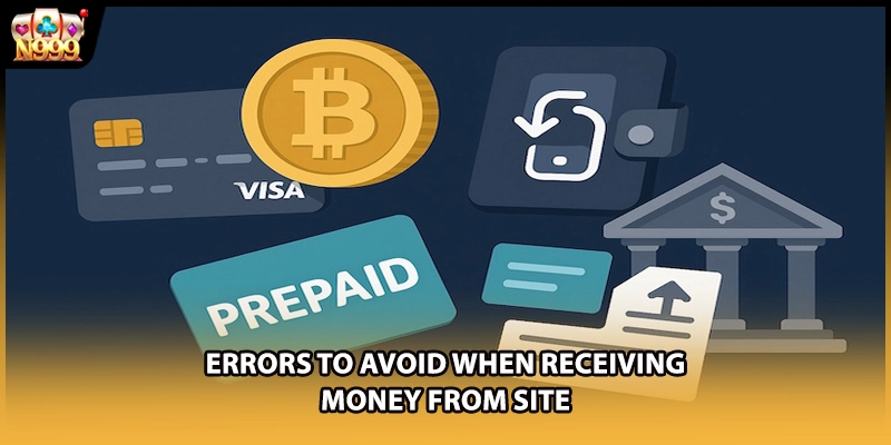 Errors to avoid when receiving money from site