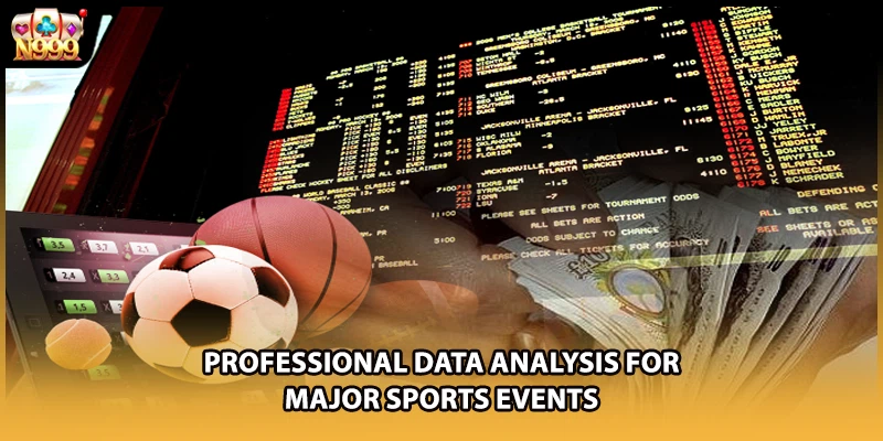 Professional data analysis for major sports events