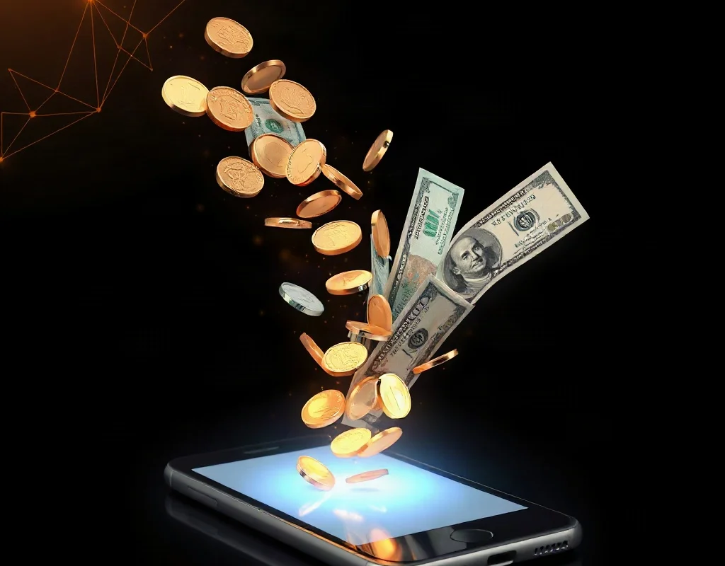 Digital wallet se cash withdrawal ka concept