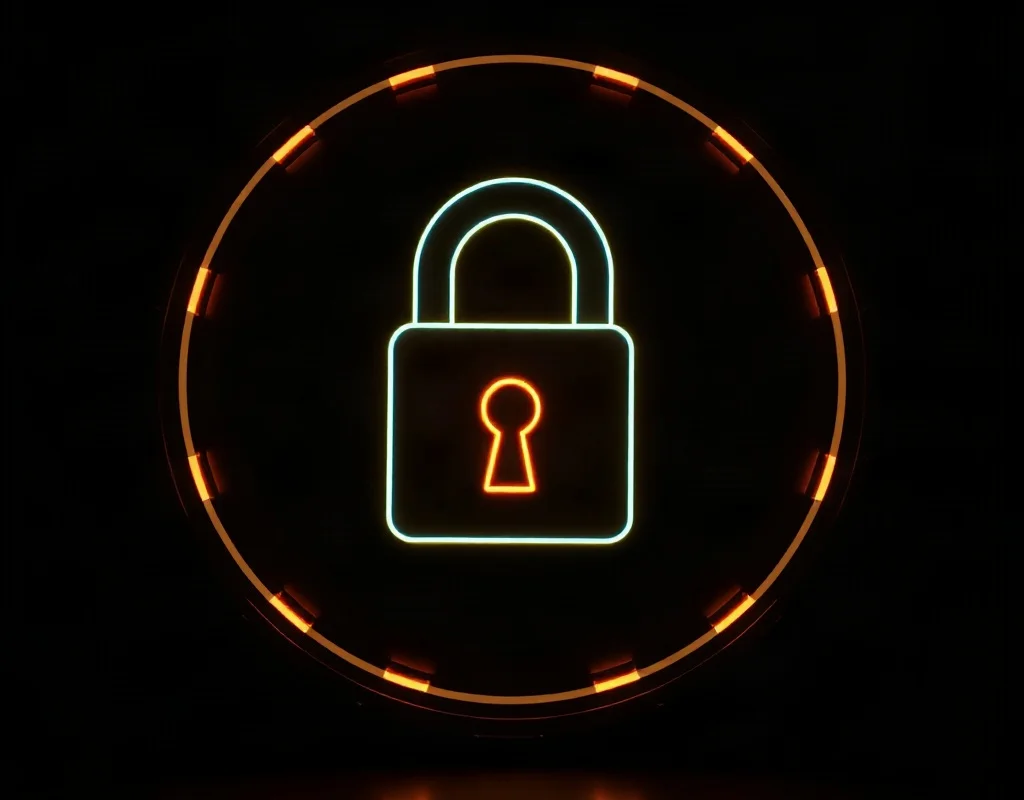 Illustration of a digital lock symbolizing data security in online gaming