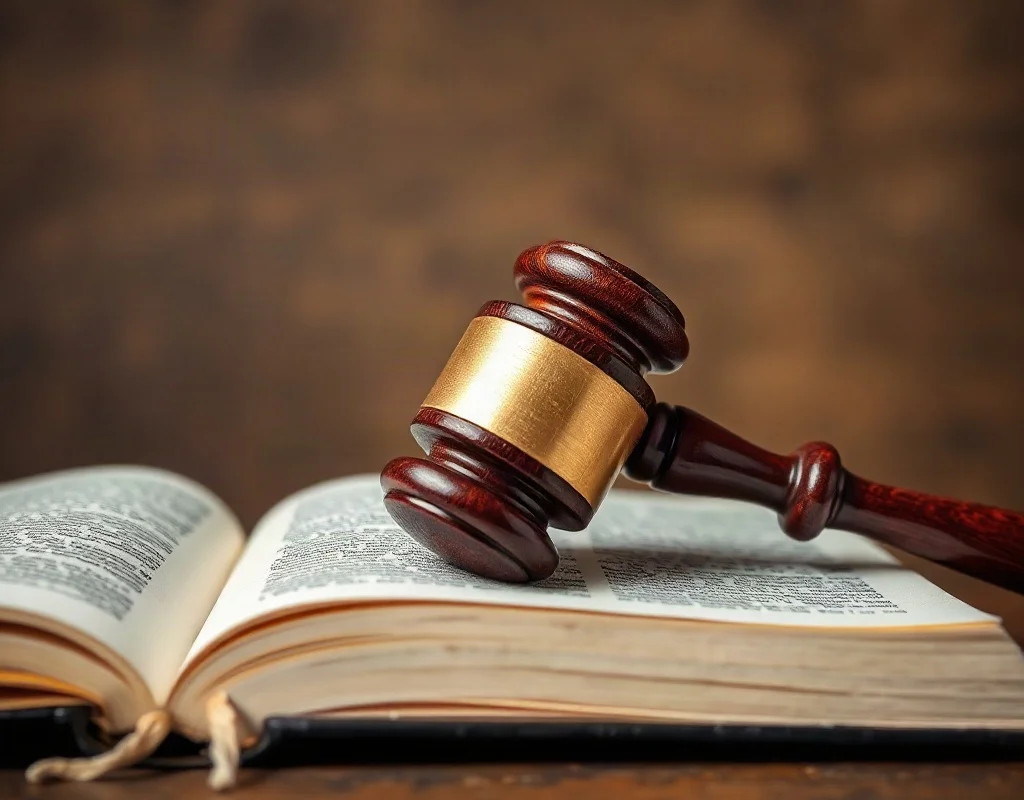 Gavel and cricket ball representing sports betting law in Pakistan